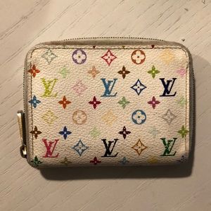 Authentic Louis Vuitton Multicolor Zippy Coin Purse